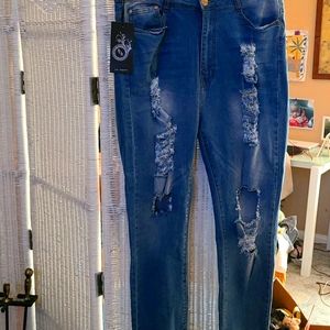 Fashion blue jeans